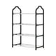 thumbnail image 2 of Fiudx Zapatero de Metal de 4 Niveles, Construcción Robusta de Tubos de Acero, Diseño de Rejillas Ventiladas, Fácil de Montar, Ideal para La Entrada Del Dormitorio, Armario, Blanco o Rosa, Tamaño 52 X, 2 of 6