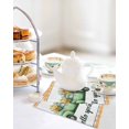 thumbnail image 4 of Hello Spring Kitchen Dish Towels for Drying Dishes Set of 2, Easter Flowers Green Truck Floral Orange Plaid Waffle Weave Microfiber Hand Tea Bathroom Towels Quick Dry & Absorbent Towel 12x12, 4 of 7