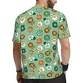 thumbnail image 2 of Wukai Christmas Donuts Print Men's Short-Sleeved Mesh T-Shirt,Quick-Dry Short Sleeve Workout T-Shirt-X-Large, 2 of 8