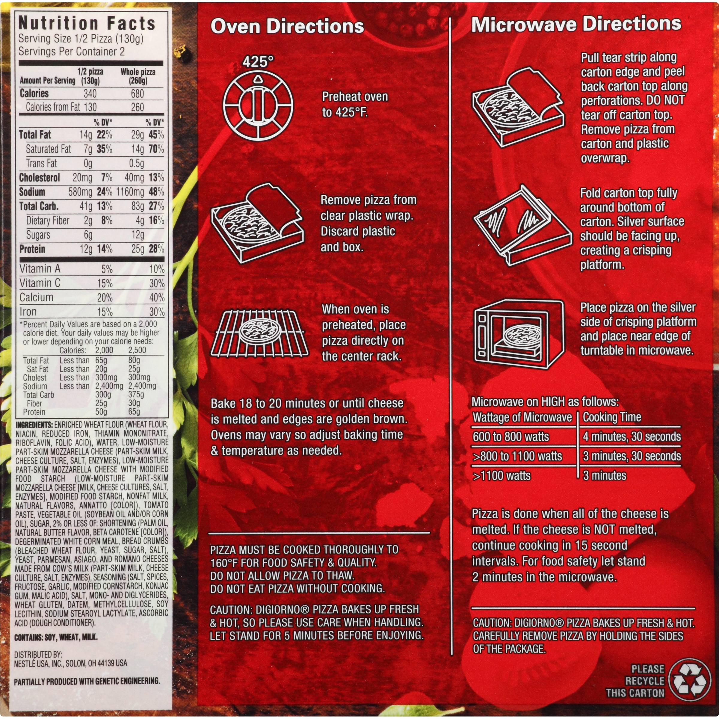 Digiorno Cheese Pizza Nutrition Information Blog Dandk Digiorno Cheese Pizza Nutrition Information Blog Dandk