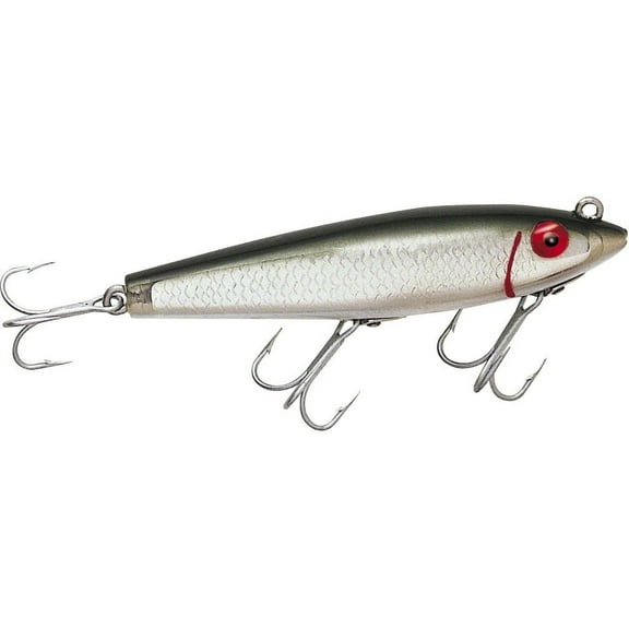 MirrOlure 7M Series Floating Twitchbait Fishing Lure, White/Green Back