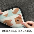 thumbnail image 6 of Lovely Dog Breeds Door Rugs,Washable Non Slip Door Mats Indoor,Decorative Door Mats,Entry Mat Indoor for Entrance,Bedroom,Kitchen,Bathroom,30"x17", 6 of 6