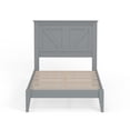 thumbnail image 3 of Farmhouse Solid Wood Platform Bed in Twin - Ultimate Grey, 3 of 9