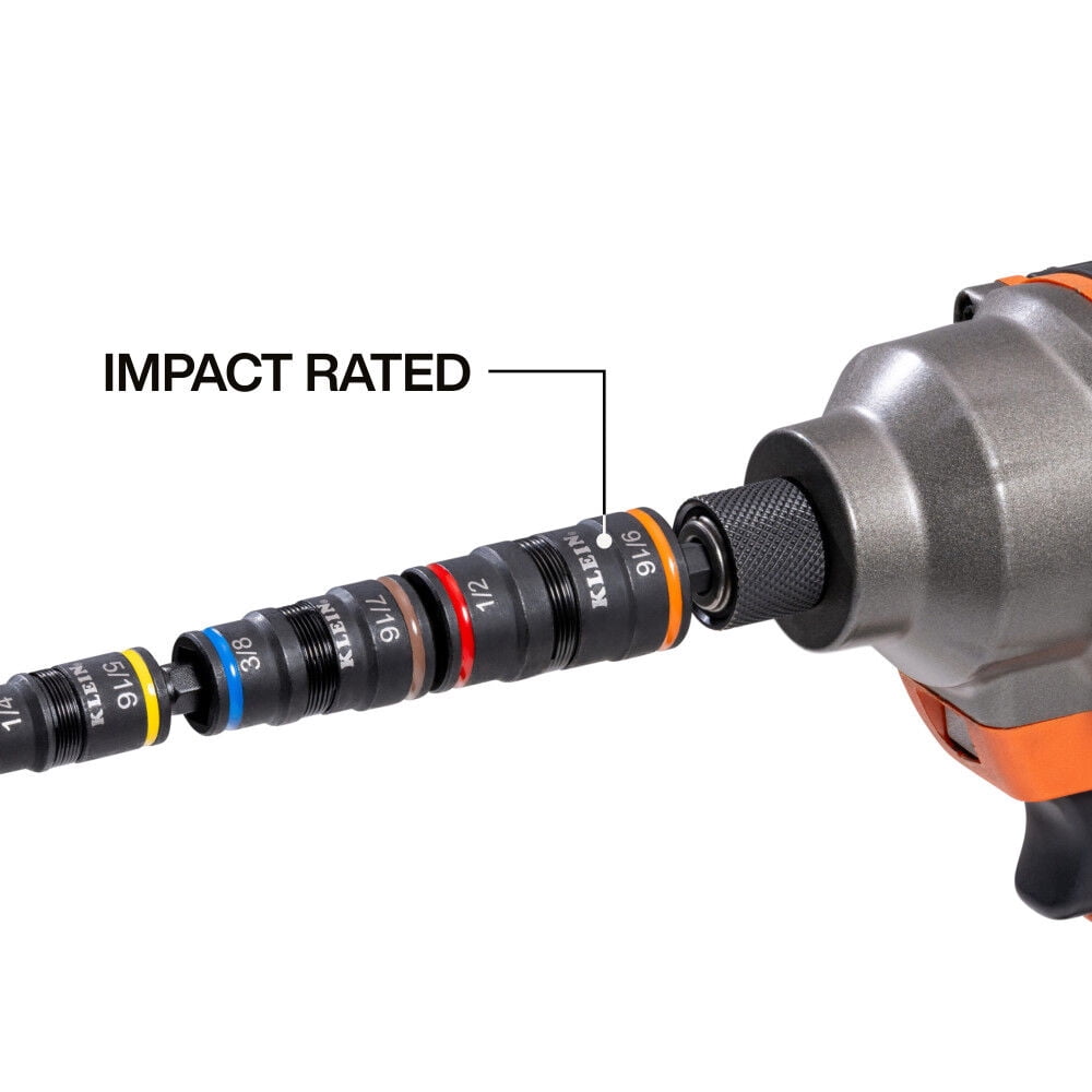 Klein Tools Impact-Rated Flip Socket Set Sae And Metric