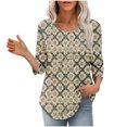 thumbnail image 6 of 3/4 Sleeve Tops for Women Summer Summer Tops for Women Plus Size Sleeveless Womens Tops Spring Summer Fashion 2025 Womens T Shirts Cotton Graphic orders placed by me, 6 of 8
