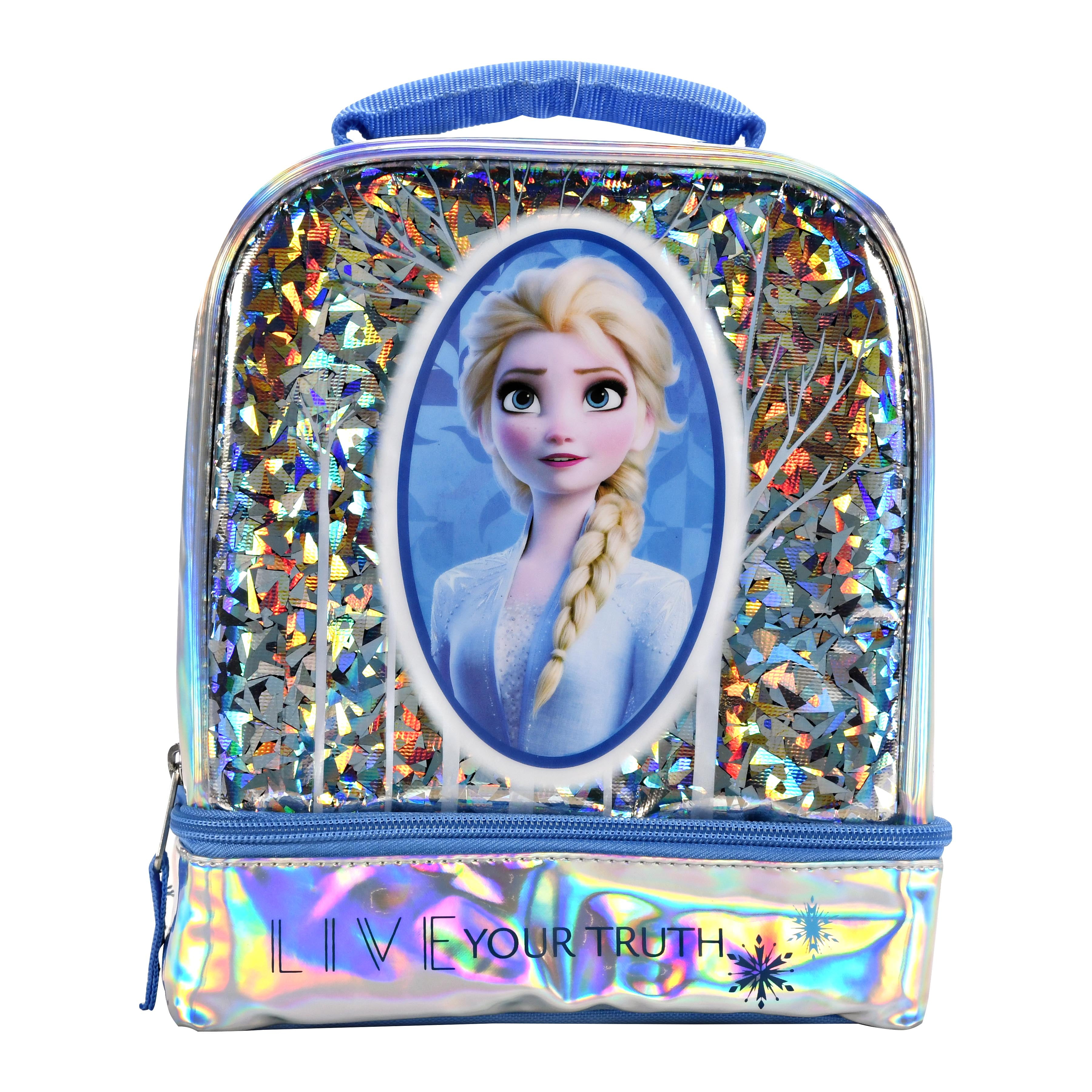 Elsa Plush Doll 19 Inches Tall Disney Paper Tote Bag Rope Handle 5 Assorted Stickers 3 Piece Bundle Frozen