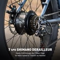 thumbnail image 5 of Viribus Electric Bike for Adults 26" 500W Fat Tire Mountain E Bicycle w PAS 25mph Blue, 5 of 11