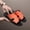 Tangerine, variant on Men's Colorful Grid Crocodile Print H-Shape One-Strap Slides, Summer Outdoor Non-Slip Thick Sole Sandals, Trendy Personality Beach Shoes, Casual Lazy Slippers
