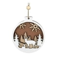 thumbnail image 1 of Colgador de pared navideño Letrero de madera navideño Colgante de de Navidad para decoración Fondo festivo de sala de estar al aire libre, 1 of 7