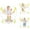 Yellow, variant on Costway Baby Stationary Activity Center Infant Jumper with Removable Foot Pad Unisex Blue