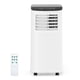thumbnail image 1 of Aire Acondicionado Portátil 8000 BTU – 3 en 1: Frío, Deshumidificador y Ventilador – Mando – Temporizador 24H – Silencioso – Fácil Instalación – 35 m² – Cuerpo Blanco con Tapa Negra – Estándar US, 1 of 8