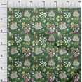 thumbnail image 3 of oneOone Georgette Viscose Green Fabric Kids Princess Castle Quilting Supplies Print Sewing Fabric By The Yard 42 Inch Wide, 3 of 4