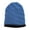 Blue with Fleece Lining, variant on Black/Charcoal Patterned Plush Fleece Lined Men's Cap -Slouchy Oversized Baggy Winter Beanie Hat