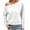 White, variant on Oalirro Polyester Long Sleeve Tee Shirts for Women Solid V Neck Women Dressy Blouses Tops Casual Long Sleeve