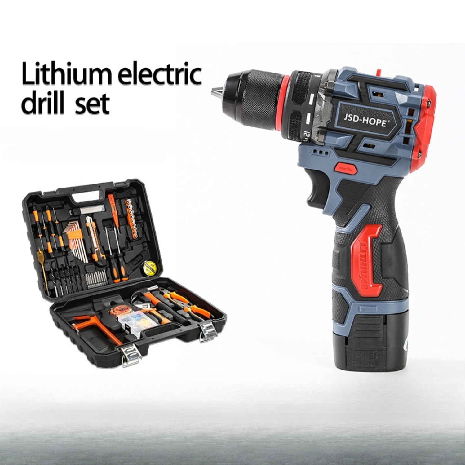 Brushless Cordless Drill&Impact Driver Combo-21V Lithium-Ion Multi-Function Hammer Drill with Electric Screwdriver Mode, Rechargeable Power Tool for Home DIY Projects