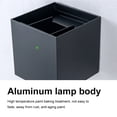thumbnail image 3 of Lámpara De Pared Led Aplique LED para Pasillo de Villa (Inducción de cuerpo humano de luz neutra negra 6W) Tmvgtek Para estrenar, 3 of 9