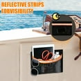 thumbnail image 2 of Shoreew 1/2Pcs Reflective Self-Adhesive Universal Boat Caddy Organizer Mesh Bag Large Capacity Waterproof Boat Storage Accessories, 2 of 7