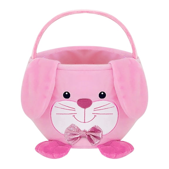 Clearance under $5 Easter Cute Animal Basket Holiday Kids Candy Gift Portable Basket