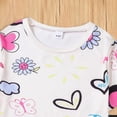 thumbnail image 4 of Rotm Baby Girl Shorts Toddler Baby Girl Clothes Waffle Knit Embroidered Short Sleeve Shirt Shorts Cute Boho Summer Outfit Clothing Set White,7-8 Years, 4 of 6