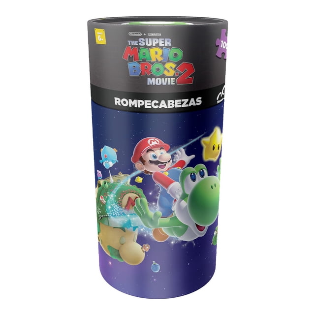Rompecabezas Nintendo Mario Bros Cilindro Infantil 60 Piezas