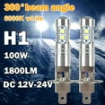 thumbnail image 6 of VIVIDCRAFT Super Bright H1 LED Headlight Kit High Low Beam Fog Driving Bulbs 6000K Whitβ, 6 of 8