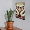 thumbnail image 7 of WERPE Two White Swans with Flowers Retro Metal Sign 8*12in 8x12in, 7 of 7