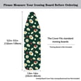 thumbnail image 5 of HELLHERO Flowers Ironing Board Cover, 15x54 Inch Standard Ironing Board Cover with Elastic Edge and Hook and Loop Fasteners Scorch and Stain Resistant Cotton Ironing Covers, 5 of 5
