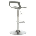 thumbnail image 3 of Swivel Bar Stool Adjustable-Height Barstools Modern Gray Bar Chair，Set of 2, 3 of 8