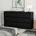 thumbnail image 3 of Hommpa Black Dresser for Bedroom, 3 Drawers dresser for closet, Small Chests of Drawers for Adult, 30" Tall Nightstand Wood Storage Cabinet for Living Room, Hallway, Entryway, 3 of 11