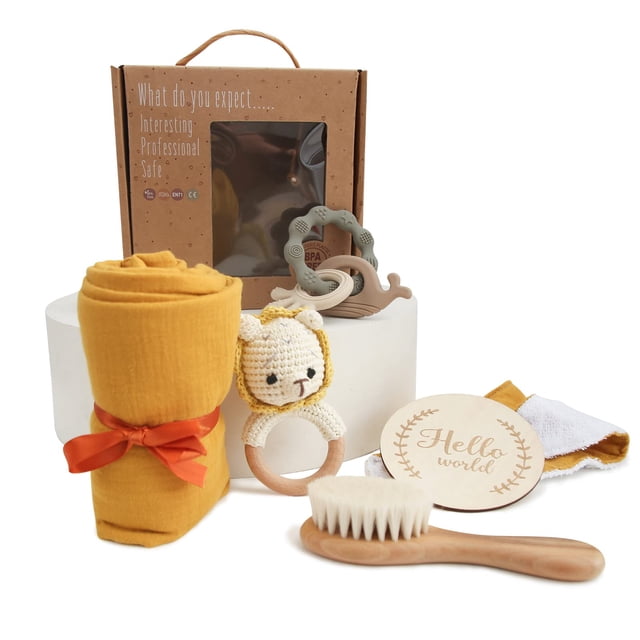 Set de regalo para bebés EERKEOD, juguetes de baño y manta de muselina para recién nacidos