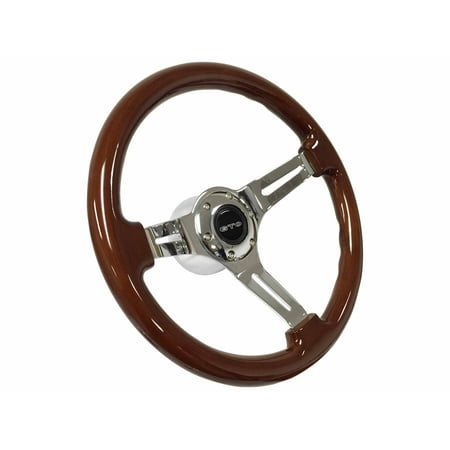 - 1969 - 1973 Pontiac GTO S6 Mahogany Steering Wheel Chrome Kit