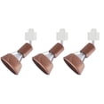 thumbnail image 1 of FSLiving Modern Style Adjustable Angle H-Type Track Head E26 Base Brown Wood Metal Ceiling Light Track Light Fixture for Gallery Loft Office Kitchen,Bulb and Track Not Included - 3 Lights, 1 of 5