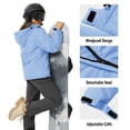 thumbnail image 7 of TACVASEN Women's Winter Waterproof Windproof Snow Ski Jackets Warm Thermal Fleece Thick Hooded Coat with Multi-Pockets for Outdoor Hiking Snowboarding Light Blue XL, 7 of 7