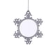 thumbnail image 2 of mfyjkho Adorno Colgante De Metal Con Forma De Copo De Nieve Para Árbol De Navidad, Con Diseño De Sublimación De Calor, Para Decoración Festiva, 12 X 12 X 3 Cm, 1 Unidad., 2 of 6