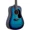 Blue Burst, variant on Mitchell Launch D75S Starter Dreadnought Acoustic Guitar - Natural
