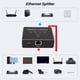 thumbnail image 4 of Divisor de Internet de 1000Mbps, USB C de Larga Duracia, Ethernet Splitter Enchufe y Reproduction 1 A 4 para Los Loss Enrutadors TV Cajas para Cat 6 CACES 7 Cables, 4 of 7