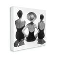 thumbnail image 3 of Stupell Industries Women Sitting Beach Monochrome Vintage Swimsuits Flippers Photograph Gallery Wrapped Canvas Print Wall Art, Design by Graffitee Studios, 3 of 7