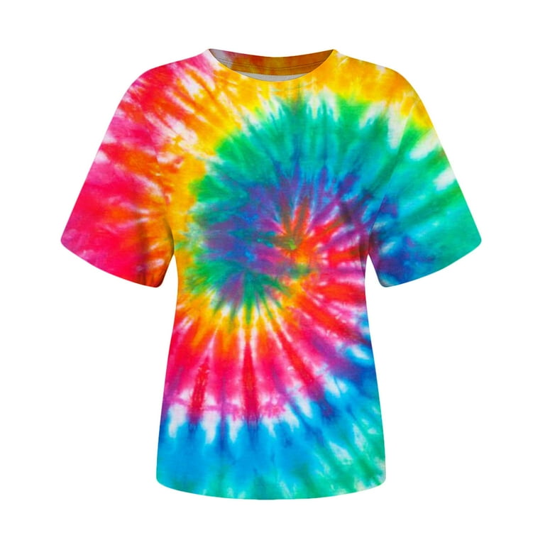 Plus Tie Dye Graphic Oversized T-Shirt