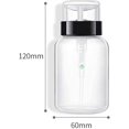thumbnail image 3 of Subembotellado y accesorios Dispensador de uñas Botella con bomba Empuje hacia abajo Botella dispensadora con bomba bloqueable vacía para esmalte de uñas brillar Electrónica, 3 of 5