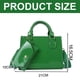 thumbnail image 2 of Bolso bandolera de hombro para mujer de dos piezas cuadrado pequeño de cuero artificial simple retro de nueva moda verde, 2 of 5