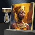 African Traditional Culture Black Woman Portrait Posters Prints Color
