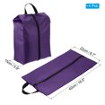 thumbnail image 2 of Uxcell Shoe Bags for Travel, Portable Shoe Bag with Zipper for Travel, Purple 4 Pack, 2 of 5