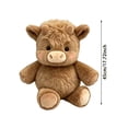 thumbnail image 6 of 17.72" Interactive Highland Cow Plush Toy, Running & Dancing Stuffed Animal, Soft Cuddly Farm Plushie, Stress Relief Gift for Kids Adults Girls Boys, 6 of 8