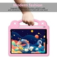 thumbnail image 5 of iPad Air 1 2 Case, iPad 6th 5th Generation Case, Kids Friendly Shockproof Cute Design Handle Stand Protective Rugged Tablet Case for Apple iPad 9.7" 2018/2017/ iPad Air 1 2 - Pink, 5 of 6