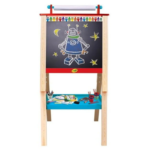 Grown Up 9028-02 Chevalet en Bois Double Face et Multi Couleur