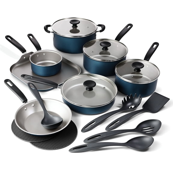 Tramontina Primaware 18-Piece Nonstick Cookware Set Blue