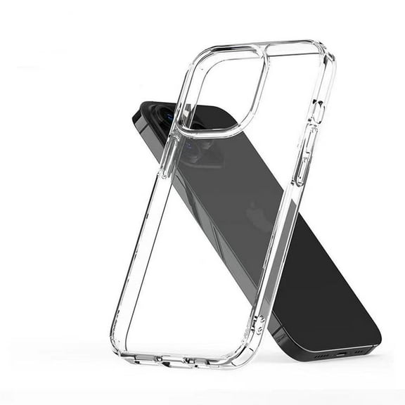 KALORLAN Shockproof Rugged Cell Phone Case for Apple iPhone 14, Transparent