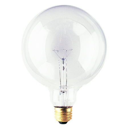 

40 Watt Incandescent G40 Globe Medium Base Clear Pack of 6