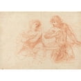 thumbnail image 2 of Guercino 24x18 Black Ornate Framed Double Matted Museum Art Print Titled: Amnon and Tamar (1649), 2 of 5