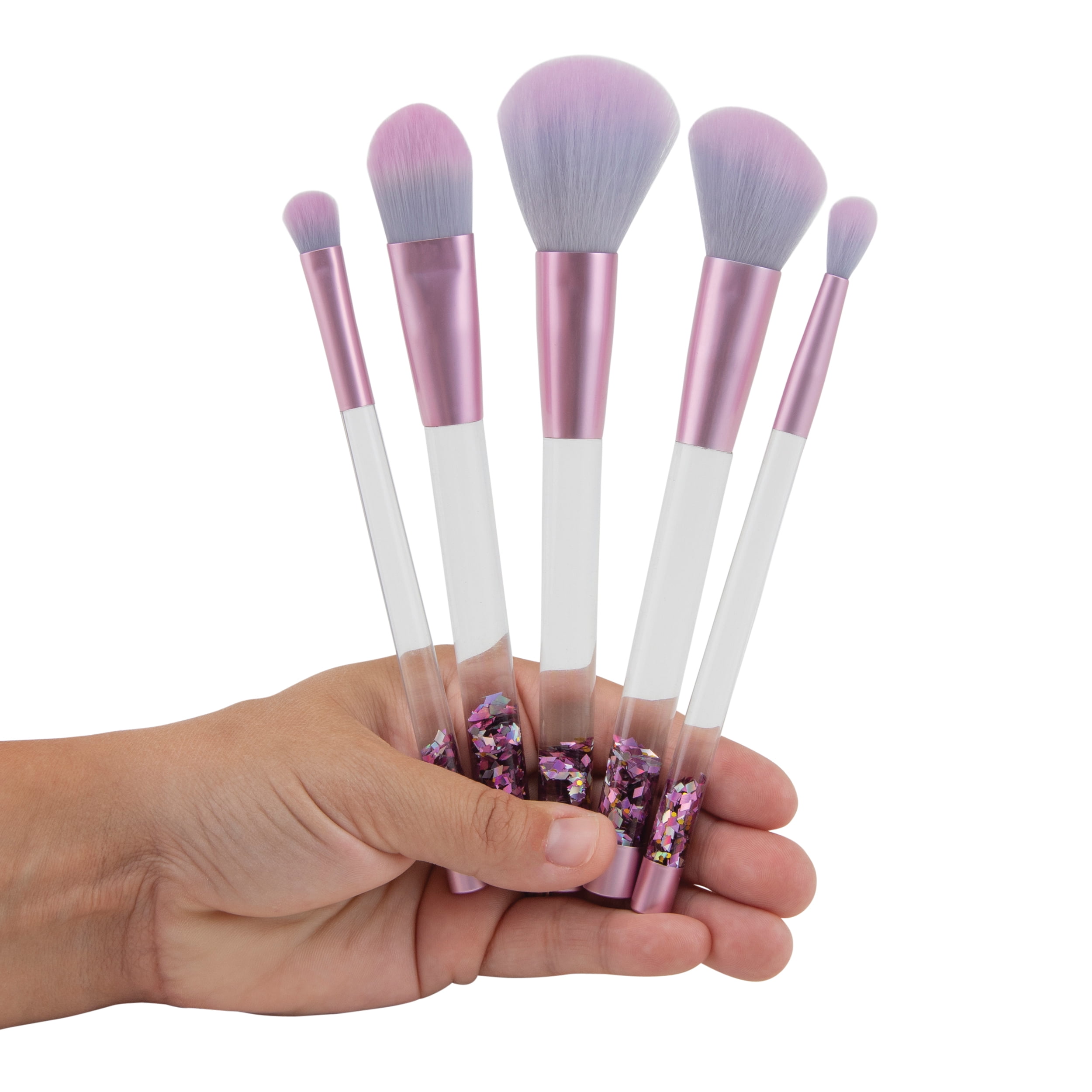 Candie Couture by Margaret Josephs Makeup Brush Set, Glitter, 5 Piece, Blue